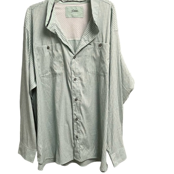 World Wide Sportsman 3X Men's Plaid Fishing Button Down Shirt - Picture 1 of 4